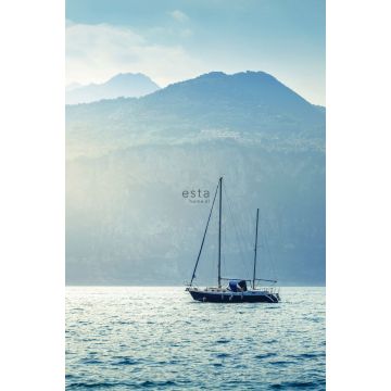 Fototapete Segelboot Blau