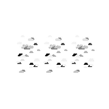 Fototapete Wolken Schwarz-Weiß